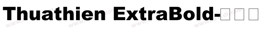 Thuathien ExtraBold字体转换